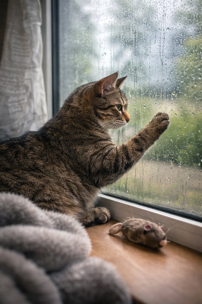 dejar gato solo en casa